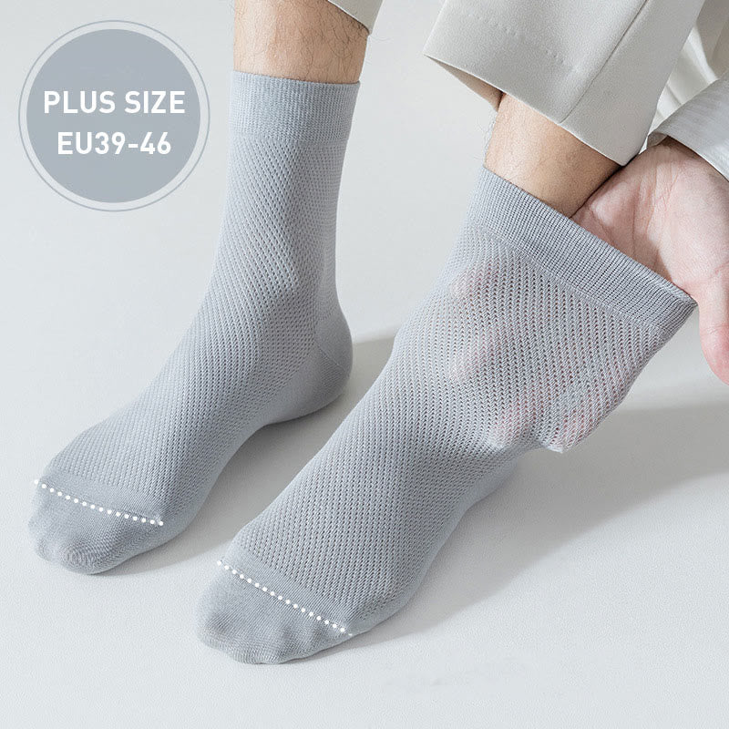 Chaussettes mi-mollet multicolores grande taille (5 paires)