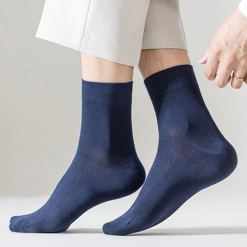 Chaussettes mi-mollet multicolores grande taille (5 paires)