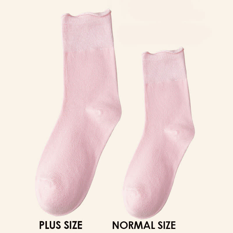 Chaussettes élastiques solides grande taille (6 paires)