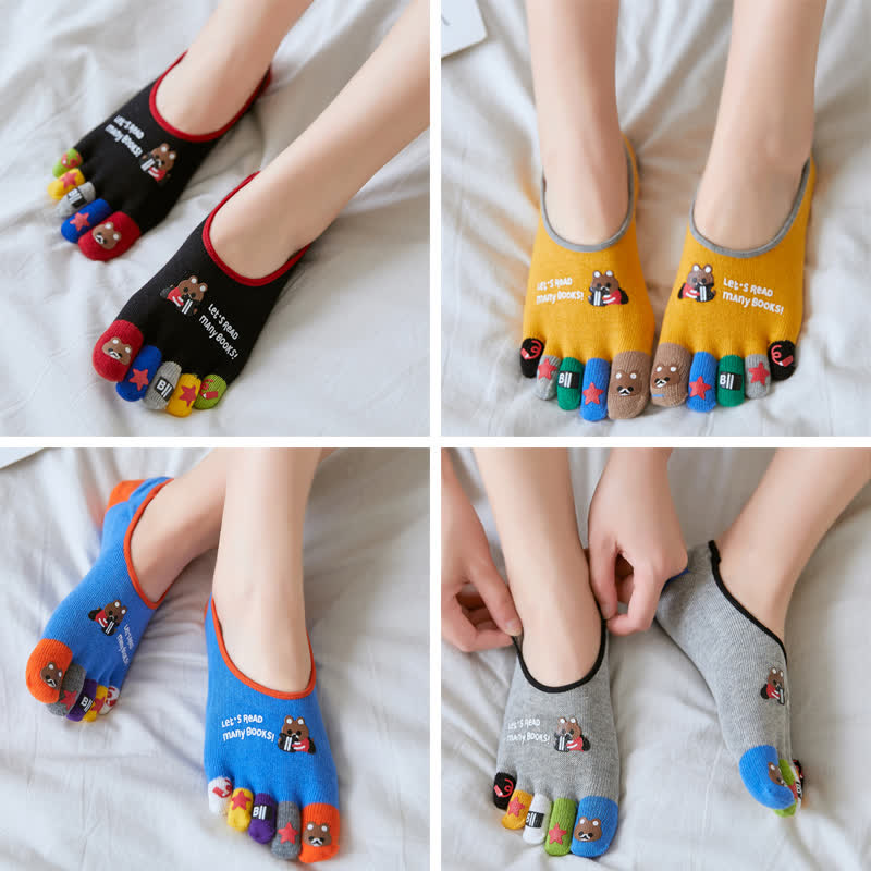 Chaussettes Plusock à motifs amusants (4 paires) - Non-présentation - Multicolore - EU40-45 (US7-10) - image 28