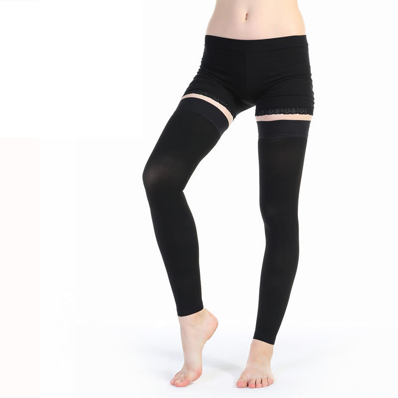 Chaussettes de compression solides pour genoux et cuisses