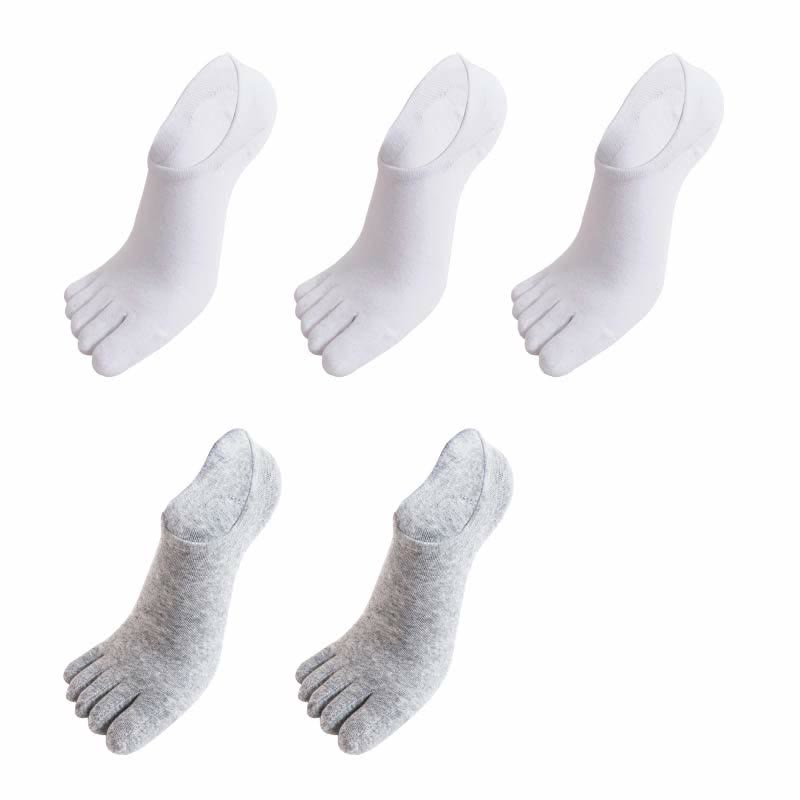 Chaussettes antibactériennes d'alignement à cinq orteils grande taille (5 paires)