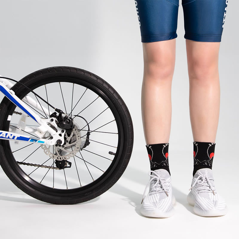 Chaussettes de cyclisme à motifs amusants