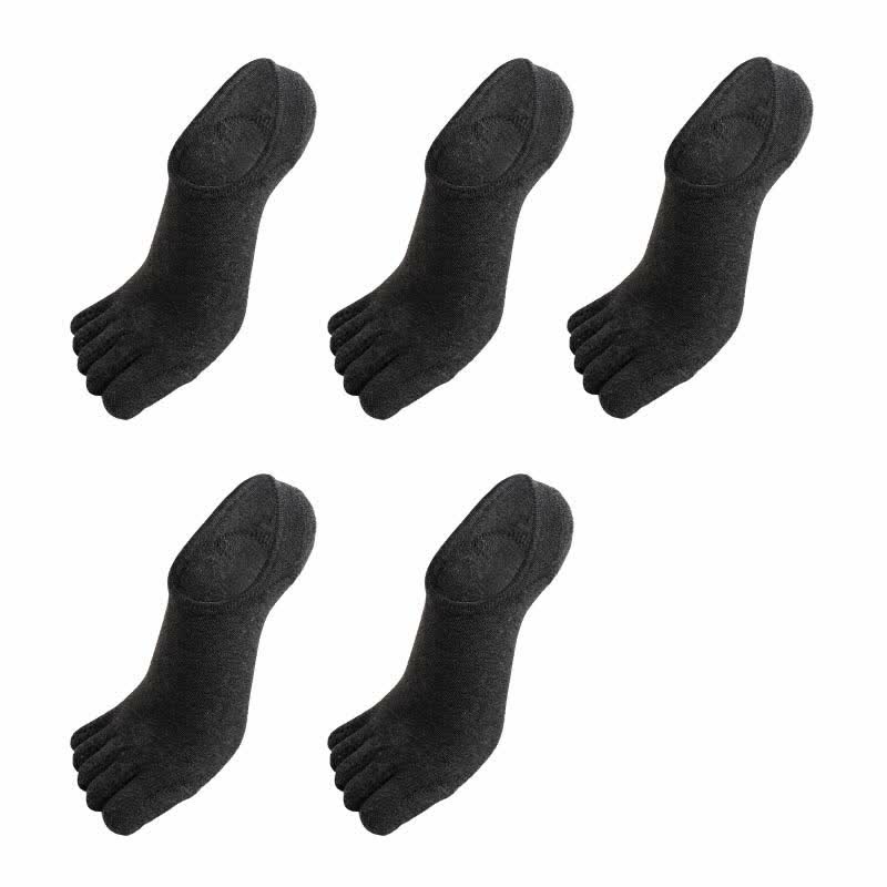 Chaussettes antibactériennes d'alignement à cinq orteils grande taille (5 paires)