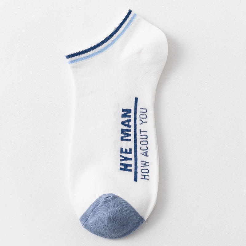 Chaussettes en coton à motif lettre et mollet large (3 paires)