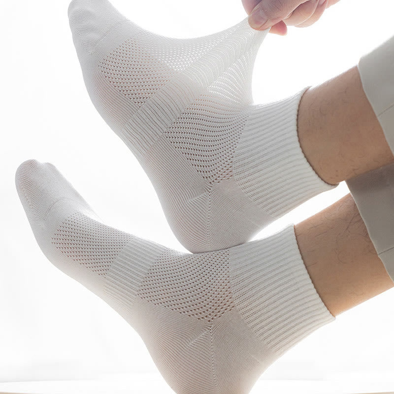 Chaussettes mi-mollet en maille sans couture grande taille (5 paires)