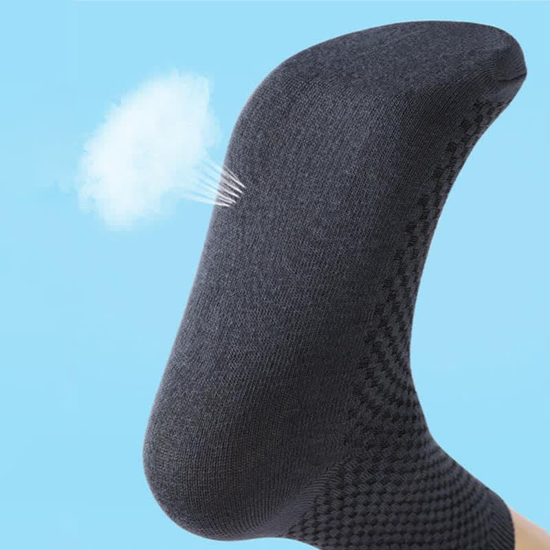 Chaussettes courtes en fibre de bambou grande taille (5 paires)