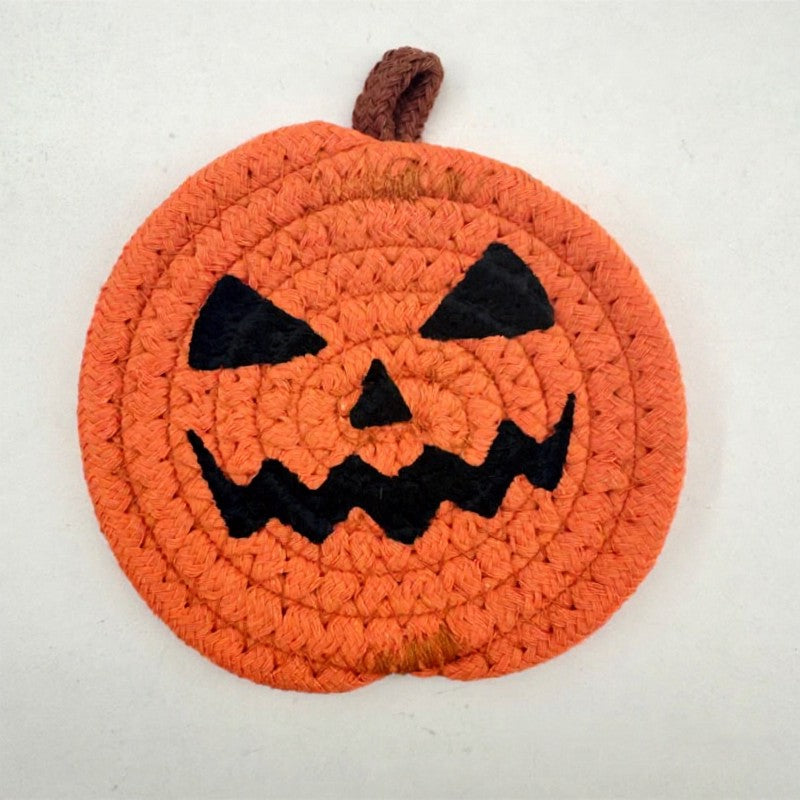 Dessous de verre citrouille d'Halloween (4 pièces) - B - One Size - image 4