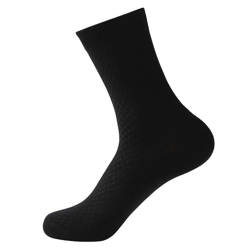 Chaussettes en fibre de bambou (5 paires) - Noir - EU41-48 (US7.5-13) - image 10