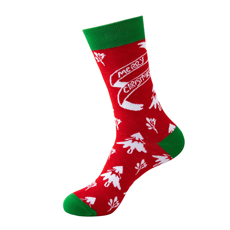 Chaussettes unisexes confortables de Noël (5 paires) - image 5