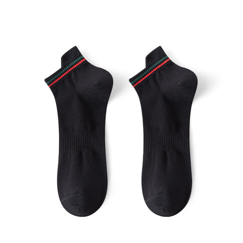 Chaussettes de sport anti-transpiration à rayures grande taille (5 paires)