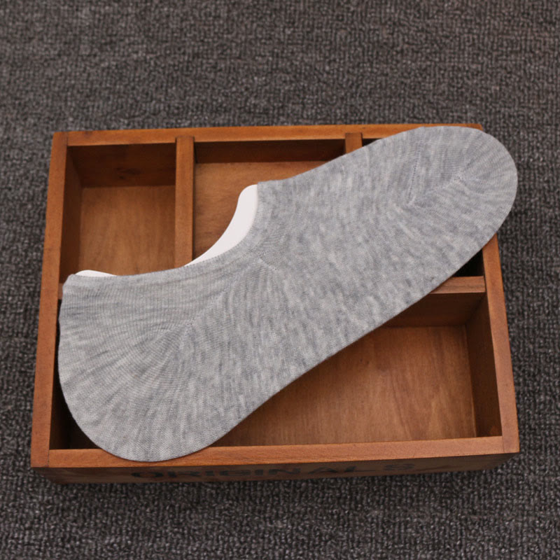 Chaussettes invisibles confortables en coton grande taille (6 paires)