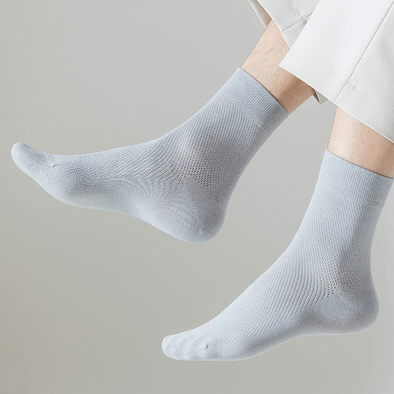 Chaussettes mi-mollet multicolores grande taille (5 paires)