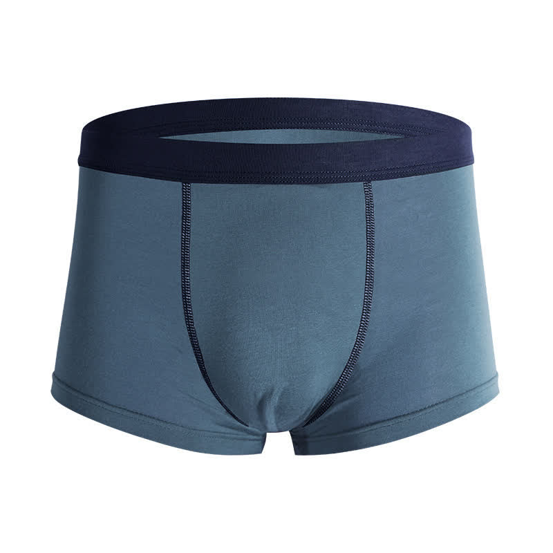 Lot de 6 boxers grande taille à motif mouche uni - Bleu clair - 7XL - image 6