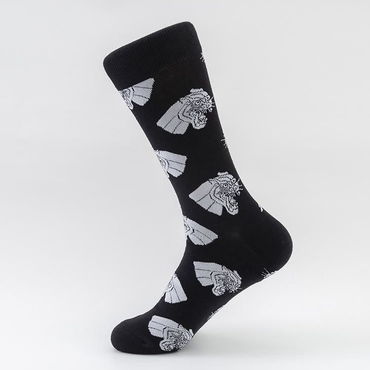 Chaussettes mi-mollet à imprimé animal grande taille (5 paires) - image 2