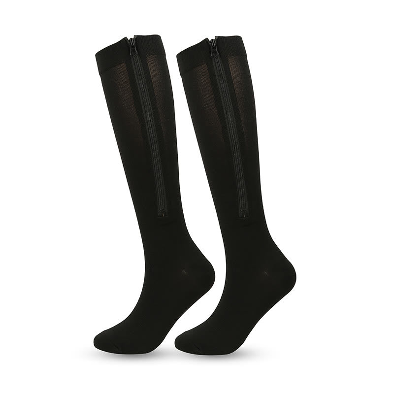 Chaussettes de compression hautes zippées (3 paires)