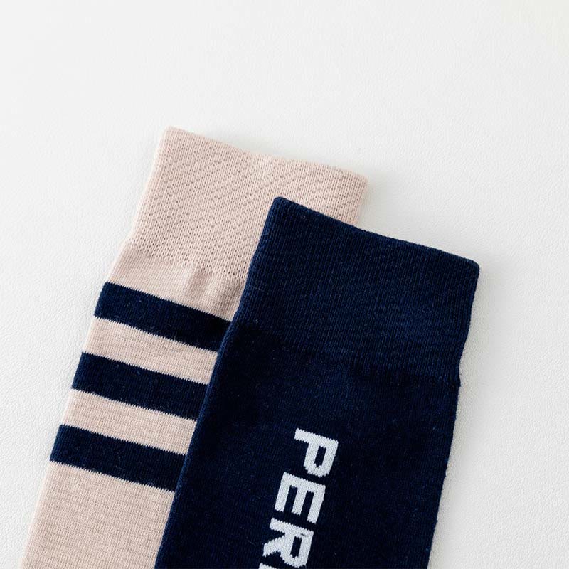 Chaussettes de compression en coton de couleurs mélangées, grande taille (3 paires)
