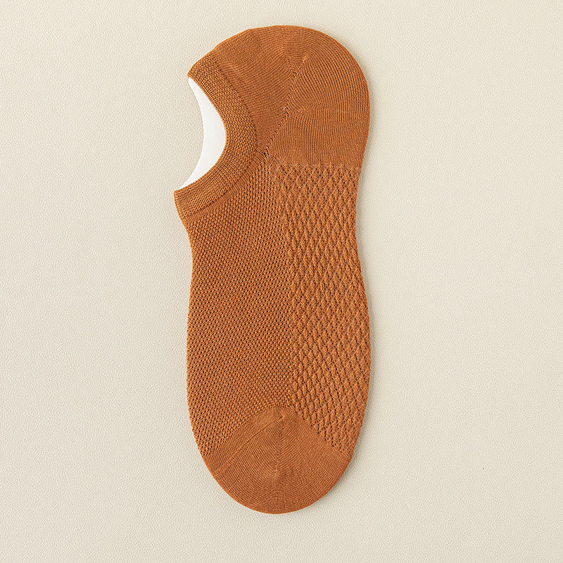 Chaussettes invisibles de massage en maille (5 paires) - Brun - EU39-46 (US5-12) - image 24