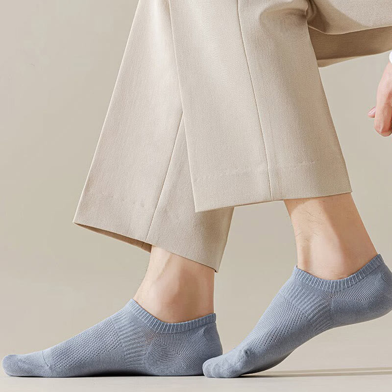 Chaussettes invisibles en coton et maille grande taille (5 paires)