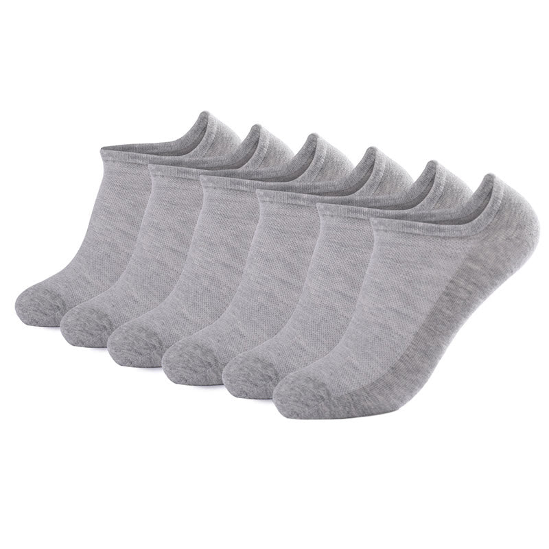 Chaussettes invisibles en maille (3 paires) - Gris - EU44-49 (US10-14) - image 13