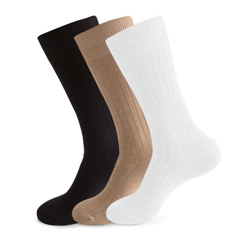 Chaussettes à rayures unies grande taille (3 paires)