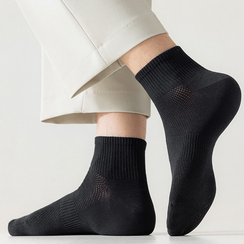 Chaussettes mi-mollet en maille sans couture grande taille (5 paires)