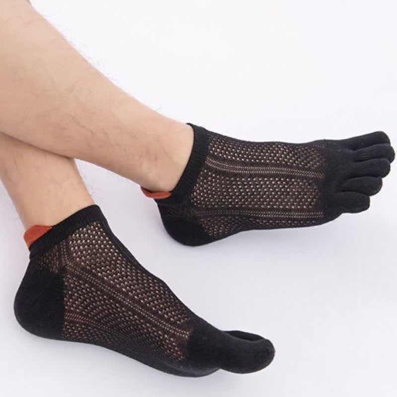 Chaussettes d'alignement en coton à cinq orteils grande taille (4 paires)