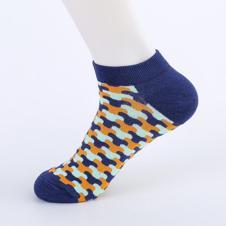 Chaussettes à motifs irréguliers grande taille (5 paires)