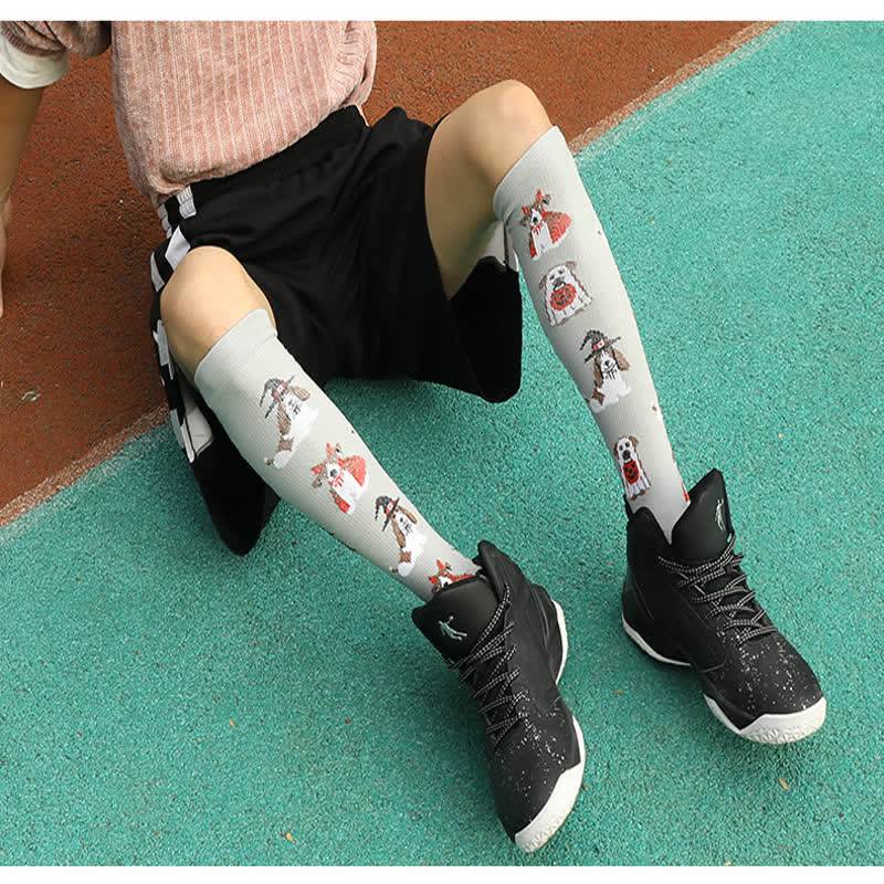 Chaussettes de compression confortables en coton pour Halloween (3 paires) - image 2