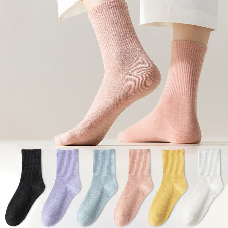 Chaussettes confortables en coton grande taille (6 paires)