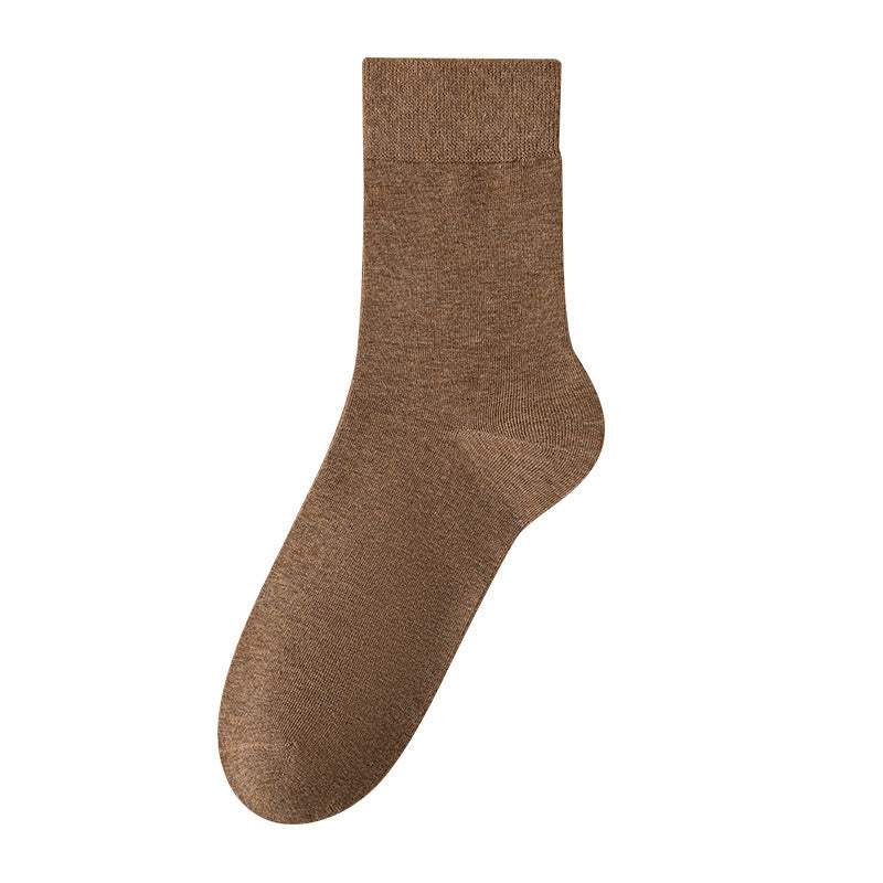 Chaussettes courtes respirantes de couleur unie grande taille (5 paires)