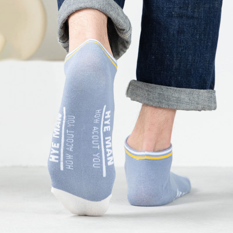 Chaussettes en coton à motif lettre et mollet large (3 paires)