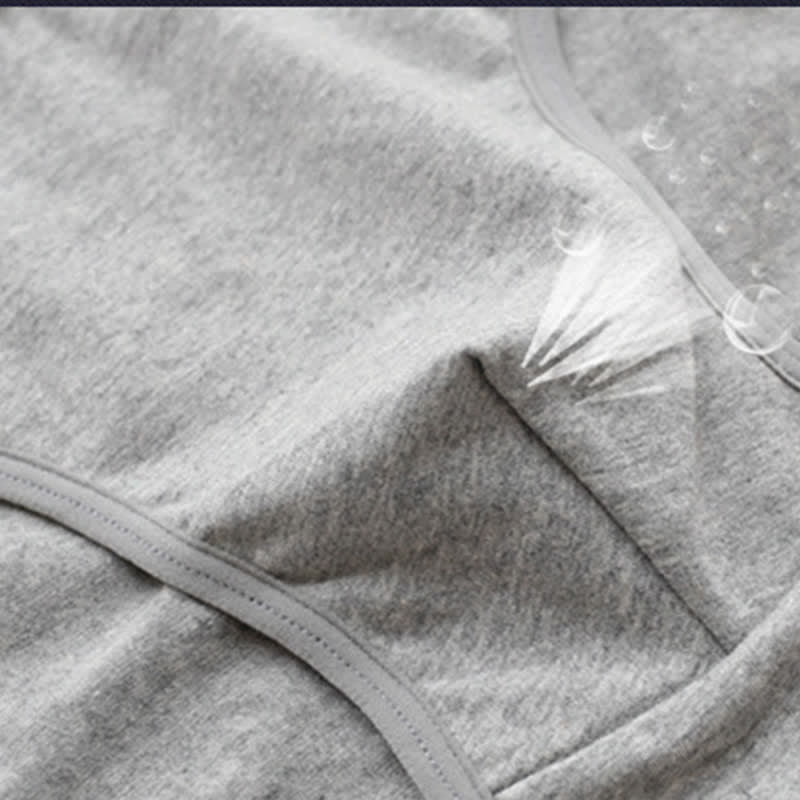 Lot de 2 slips taille haute en coton extensible uni