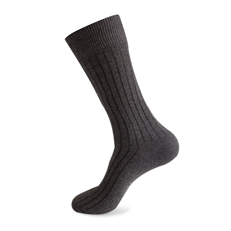 Chaussettes rayées unies (3 paires) - Gris foncé - EU46-50 (US12-15) - image 16