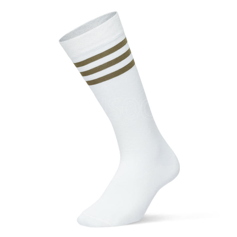 Chaussettes de compression en coton de couleurs mélangées, grande taille (3 paires)