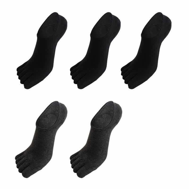 Chaussettes antibactériennes d'alignement à cinq orteils grande taille (5 paires)