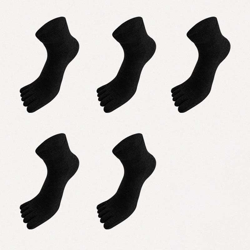 Chaussettes antibactériennes d'alignement à cinq orteils grande taille (5 paires)