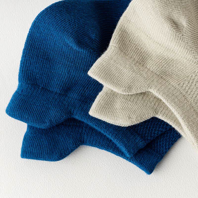 Chaussettes respirantes à la cheville grande taille (5 paires)