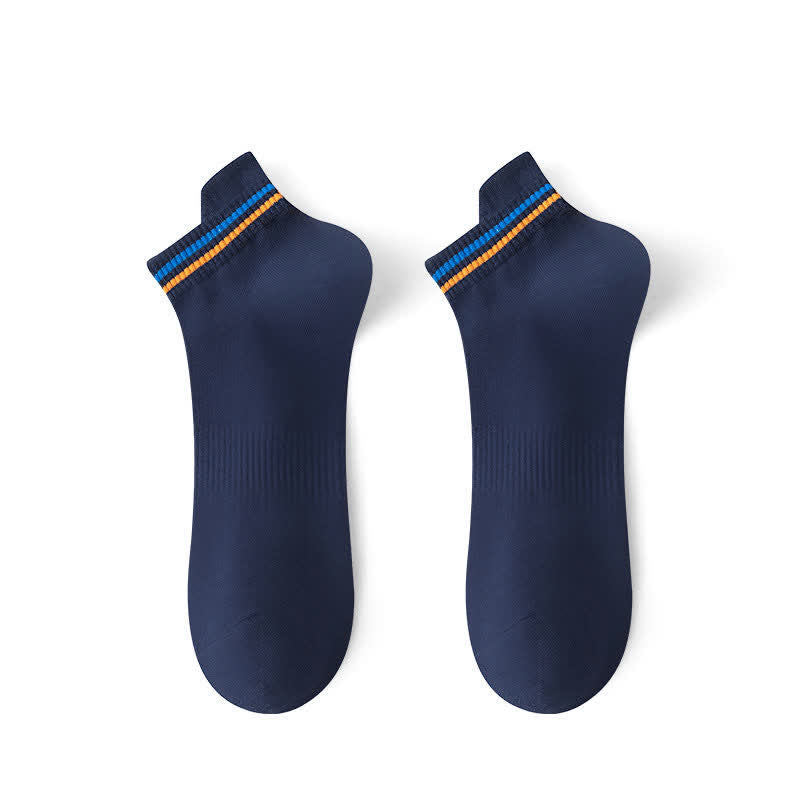 Chaussettes de sport anti-transpiration à rayures grande taille (5 paires)