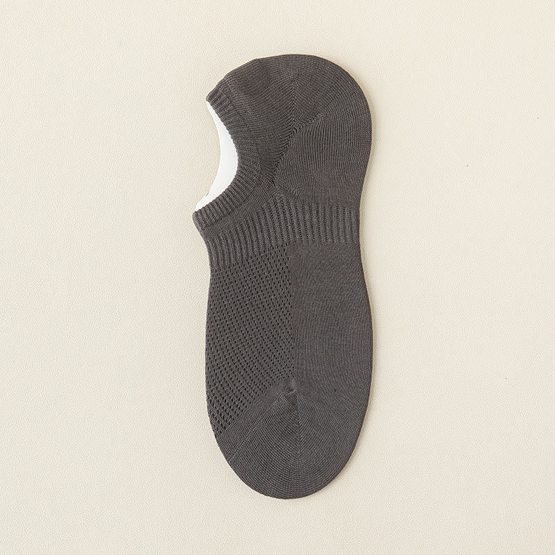 Chaussettes invisibles en coton et maille grande taille (5 paires)