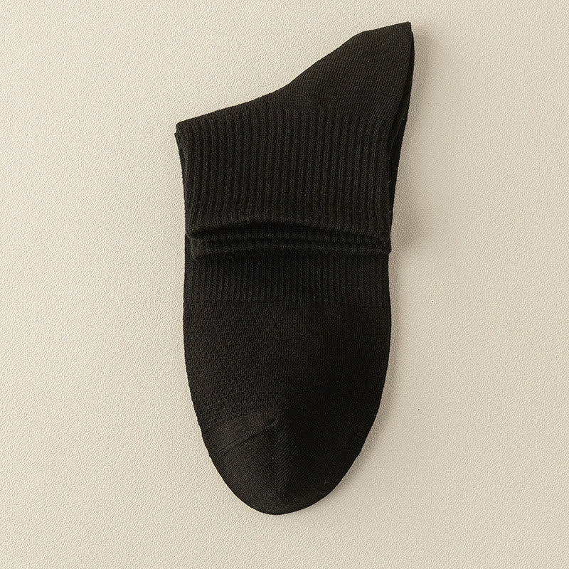Chaussettes mi-mollet en maille sans couture grande taille (5 paires)