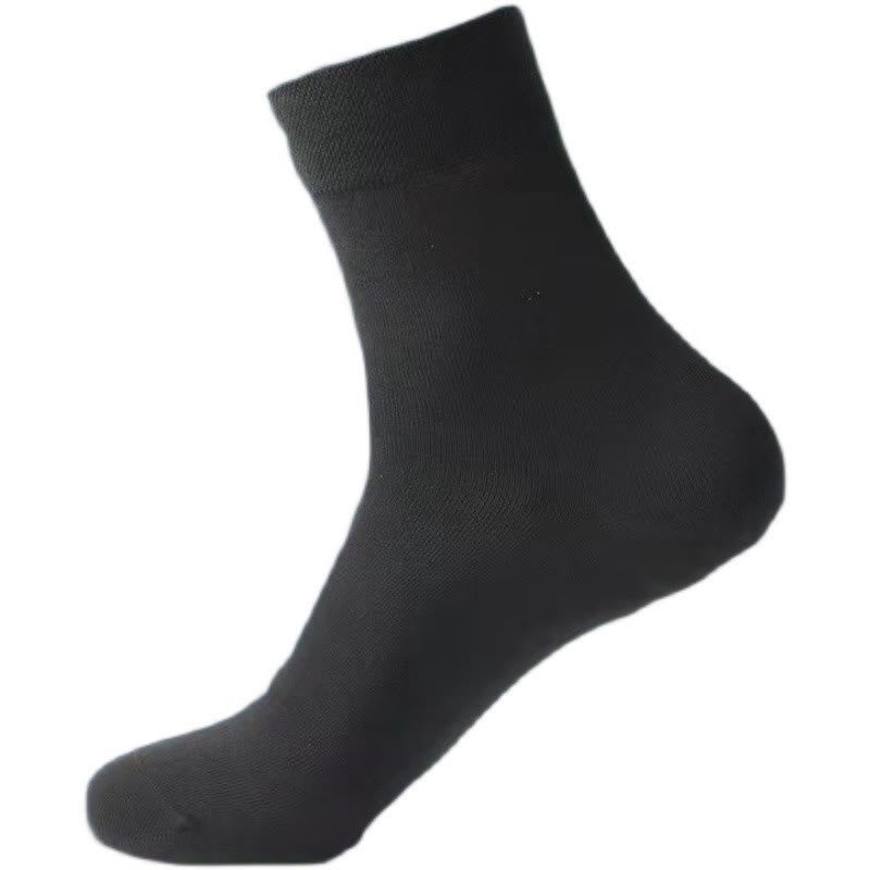 Chaussettes mi-mollet douces et unies (5 paires) - image 10