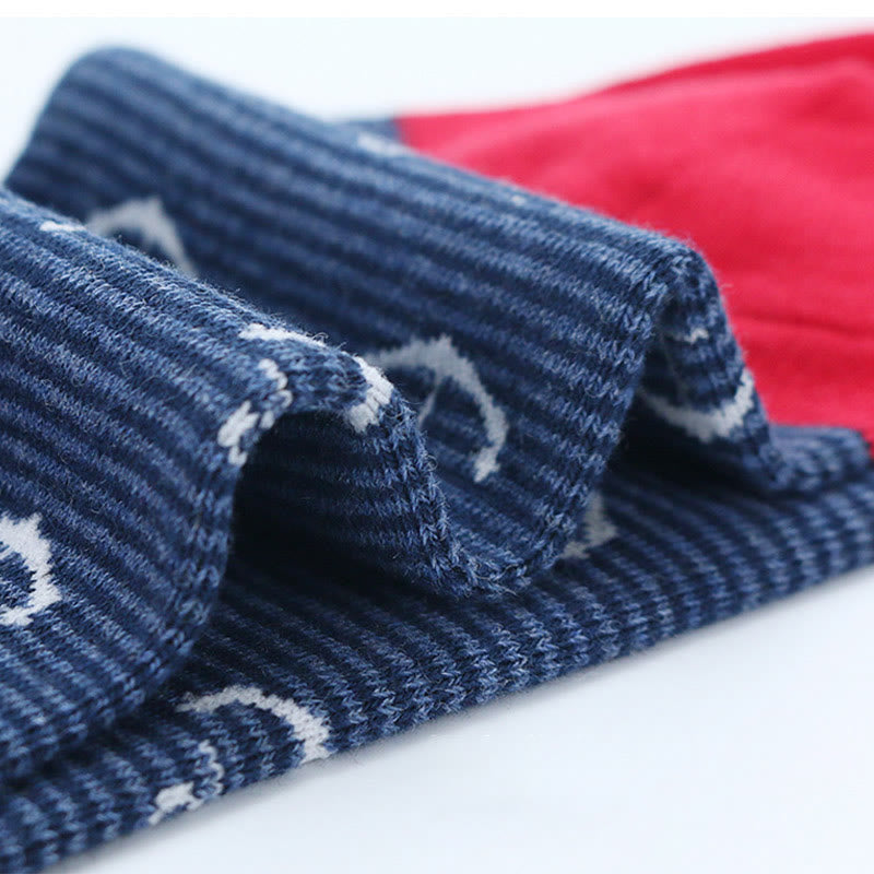 Chaussettes amusantes à motif de gouvernail (5 paires)