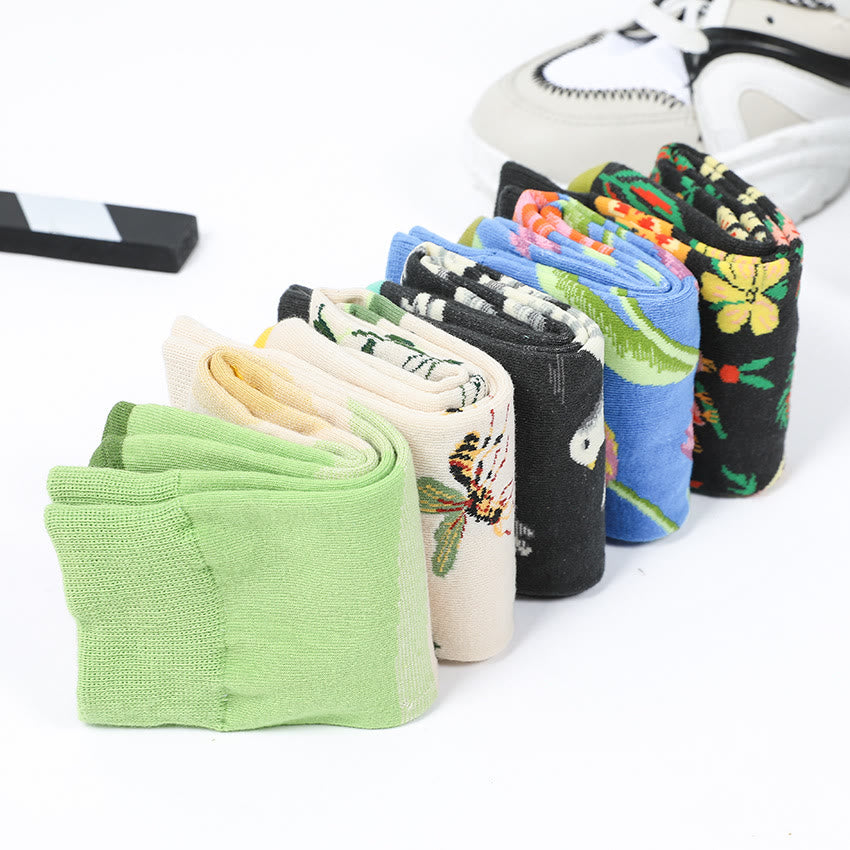 Chaussettes Plusock à motif tulipe et colombe (6 paires) - image 9