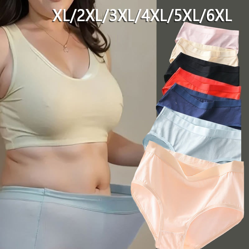 Culottes extensibles taille haute simples grande taille (lot de 4)