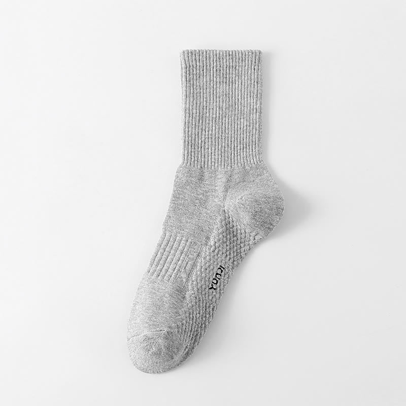 Chaussettes épaisses de couleur unie grande taille (5 paires)