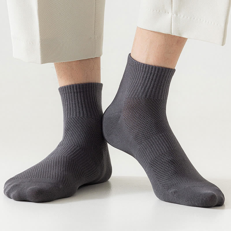 Chaussettes mi-mollet en maille sans couture grande taille (5 paires)