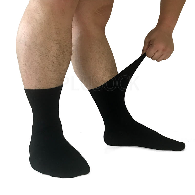 Chaussettes respirantes en coton doux grande taille (3 paires)