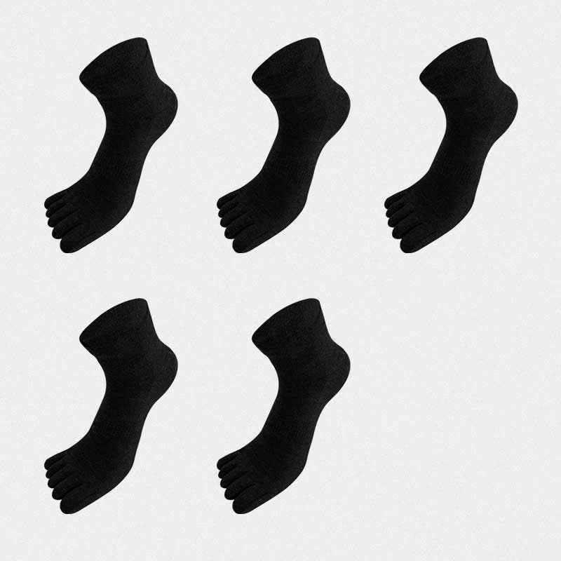 Chaussettes antibactériennes d'alignement à cinq orteils grande taille (5 paires)
