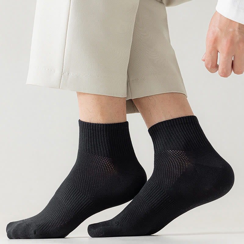 Chaussettes mi-mollet en maille sans couture grande taille (5 paires)